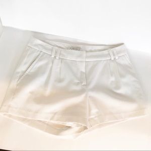 Forever 21 White Cuffed Shorts